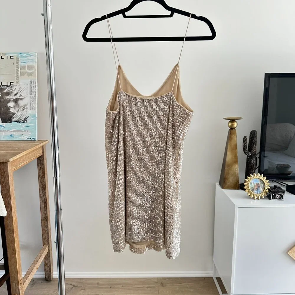 Sequin Mini Dress For Party Bachelorette Festival Coastal Cowgirl - Picture 11 of 13